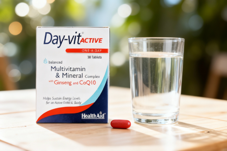 مضرات دی ویت هلث اید - تصویر قرص کنار لیوان آب